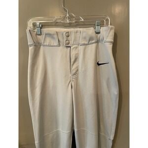 Nike Team Engineered Mens Baseball Pants Gray Size Small Reinforced Knee